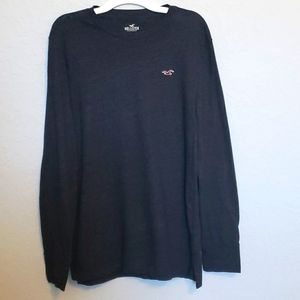 Men's Long Sleeve shirt, Hollister, Small, Gray